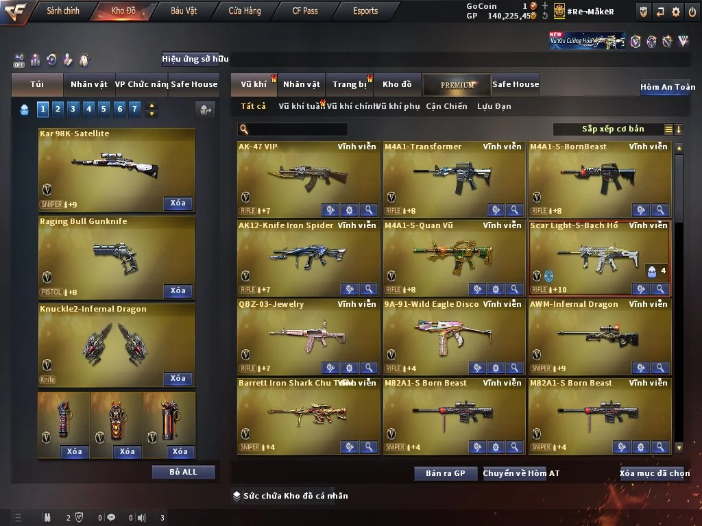 NICK ĐỘT KÍCH VIP - MS: 125